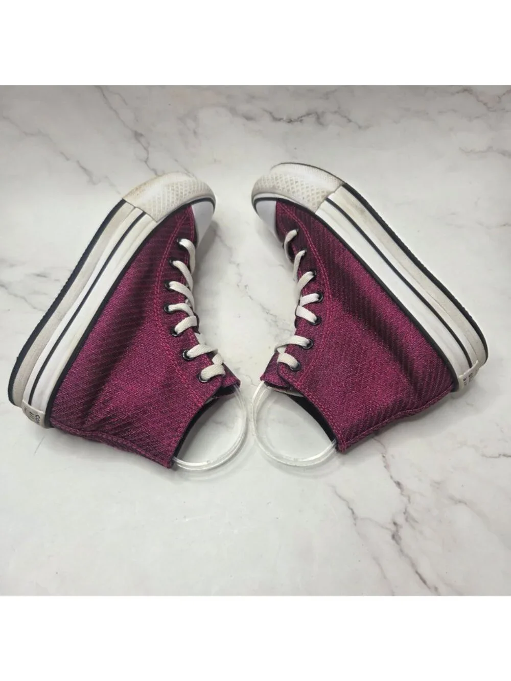 Converse Chuck Taylor All Star Lift Sparkle Platform High Top Sneakers Shoes 3